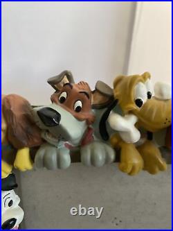 Walt Disney Dogs Characters Big Heavy Figurine Frame Statue (READ)