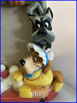 Walt Disney Dogs Characters Big Heavy Figurine Frame Statue (READ)