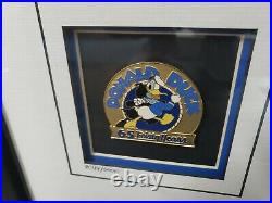 Walt Disney Donald Duck Limited Edition Pin Set Donald's 65th 2044/5000 Framed