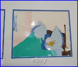 Walt Disney Donald Duck Original production Cel withmatching pencil Drowning WithCOA