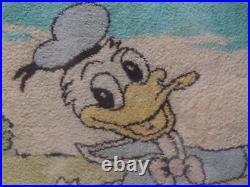 Walt Disney Donald Duck Rug, Framed, Alexander Smith and Sons