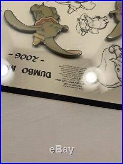 Walt Disney Dumbo 60th Anniversary Framed Model Sheet Pin Set #103 Of 5000