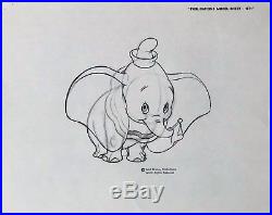 Walt Disney Dumbo Original Model Sheet Drawing 1971 CUSTOM FRAMED FREE SHIPPING