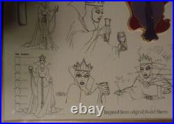 Walt Disney Evil Queen Model Sheets Limited Edition Framed Pin Set #2316 of 7500