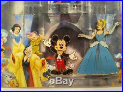 Walt Disney Exceptional Special Edition Framed Print With Pins Rare Collectable