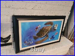 Walt Disney Finding Nemo COA Giclee Crush Hour #69/150 Canvas Framed