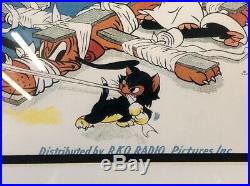 Walt Disney First Aiders 1944 Framed Promotional Art Ultra Rare Circa 1944