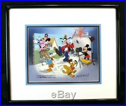 Walt Disney Framed LE Hand Painted Sericel Cal Arts with COA Team Members Only