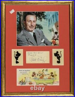 Walt Disney Framed Signed Autograph Phil Sears COA