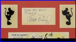 Walt Disney Framed Signed Autograph Phil Sears COA