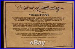 Walt Disney Framed'Villainous Portraits' Ltd Sericel AUTOGRAPHED