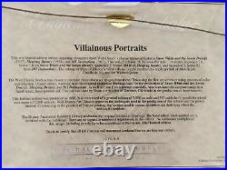 Walt Disney Framed'Villainous Portraits' Ltd Sericel & The Disney Villian Book