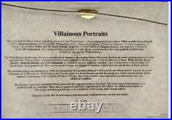 Walt Disney Framed'Villainous Portraits' Ltd Sericel with COA Animation Artwork