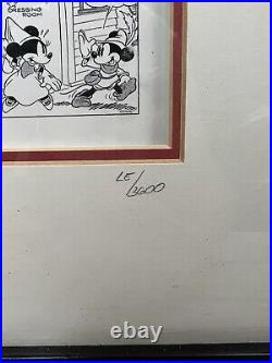 Walt Disney Gallery 1938 Mickey Mouse Comics Framed Pin Set 3600 Limited Edition