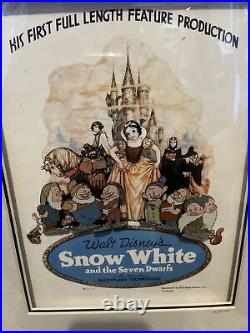 Walt Disney Gallery Snow White 65th Anniversary Framed Pin Set RARE