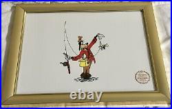 Walt Disney Goofy How To Fish Framed Limited Edition Serigraph Cel