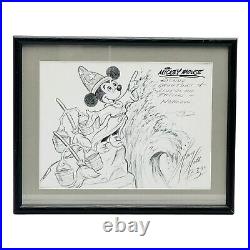 Walt Disney Harry Holt Mickey Mouse Fantasia Sketch Print Hand Signed 1992 12