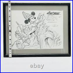 Walt Disney Harry Holt Mickey Mouse Fantasia Sketch Print Hand Signed 1992 12