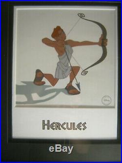 Walt Disney Hercules Hero In Training Limited Edition Sericel Framed withCOA