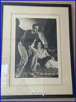Walt Disney Hulton Getty Framed LE Walt & Wife Rare Photo