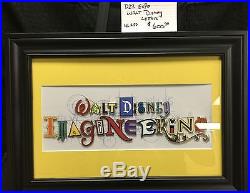Walt Disney Imagineering LE250 Special Letter Pin Set Framed