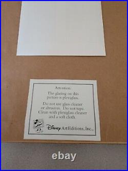 Walt Disney Jiminy Cricket Pinocchio Sericel Serigraph Framed LE 2500 RARE WDW