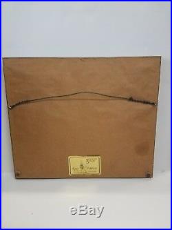 Walt Disney Kit Carson 1950, s UNUSED LUNCHBOX PRODUCTION SHEET PANEL Framed
