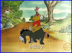 Walt Disney L/ED Winnie the Pooh Animation Sericel Custom Framed FREE SHIPPING