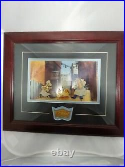 Walt Disney Lady And The Tramp Glass Framed Print With Pin Set Home Decor 18×15