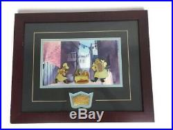 Walt Disney Lady And The Tramp Pins Certificate Of Authenticity Framed