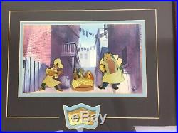 Walt Disney Lady And The Tramp Pins Certificate Of Authenticity Framed