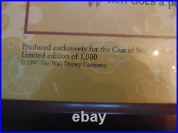 Walt Disney Life Pictures Framed Cast Member Exclusive Ltd Edition 375/1000
