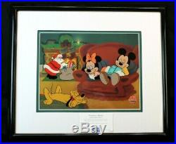 Walt Disney Limited Edition 2500 Framed Sericel Not Even a Mouse with COA Mickey