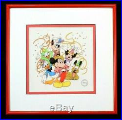 Walt Disney Limited Edition 7500 Framed Sericel PARTY TIME with COA 1994