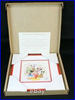 Walt Disney Limited Edition 7500 Framed Sericel PARTY TIME with COA 1994