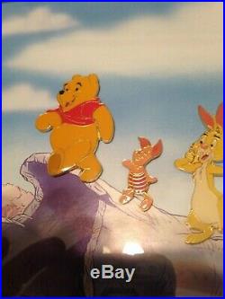 Walt Disney Limited Edition Framed'Pooh's Adventure' pin set 1158 of 2500