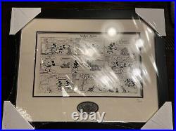 Walt Disney Limited Edition Mickey Mouse Pluto Comics Framed Pin Set LE/3600