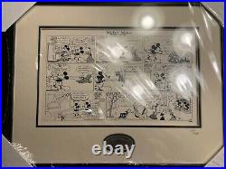 Walt Disney Limited Edition Mickey Mouse Pluto Comics Framed Pin Set LE/3600