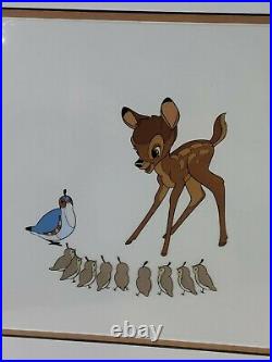 Walt Disney Limited Edition Serigraph Cel Bambi Framed