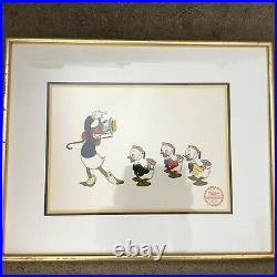 Walt Disney Limited Edition Serigraph Cel Mr Duck Steps Out, framed 16 X 21