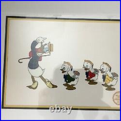 Walt Disney Limited Edition Serigraph Cel Mr Duck Steps Out, framed 16 X 21
