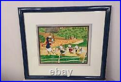 Walt Disney Limited Edition Serigraph Cel Mr Duck Steps Out, framed 23x20