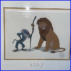 Walt Disney Limited Edition THE LION KING Serigraph Cel Edition Size 5500 Framed