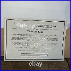 Walt Disney Limited Edition THE LION KING Serigraph Cel Edition Size 5500 Framed