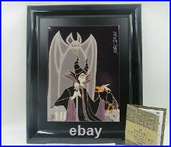 Walt Disney Marc Davis Maleficent Framed Art Tile Limited Edition 8/75 Signed
