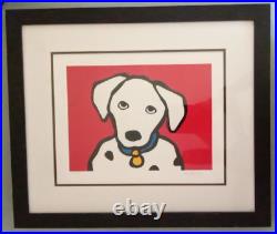 Walt Disney Marc Tetro 97 Serigraph Dalmation Framed 27 x 23