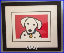 Walt Disney Marc Tetro 97 Serigraph Dalmation Framed 27 x 23