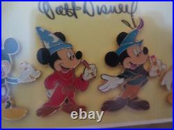 Walt Disney Mickey Millennium Wood Framed Pin Collection New & Sealed k