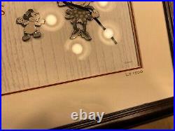 Walt Disney Mickey & Minnies 75th Christmas Framed Pin Set LE/1500 Very rare