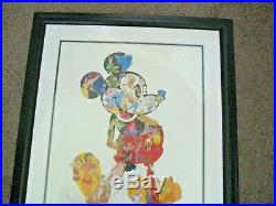 Walt Disney Mickey Mouse Animation Framed Poster 75th Anniversary